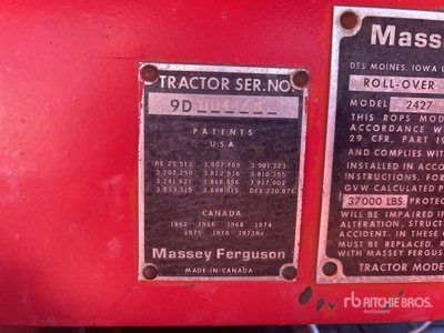 1983 Massey Ferguson 4900 Articulated 4WD Tractor