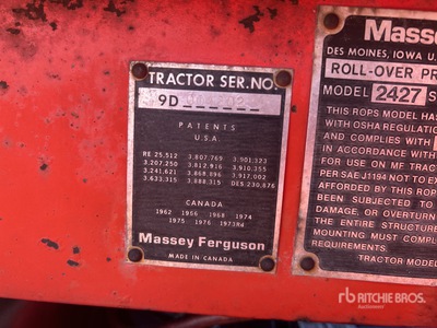 1983 Massey Ferguson 4880 Articulated 4WD Tractor