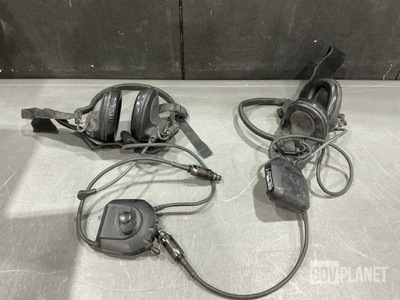 (9) Racal Acoustics H-387/VRC Headset-Microphones