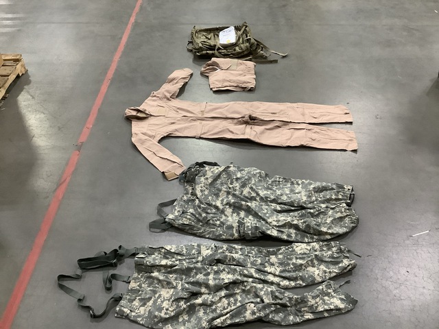 (30) Pairs of Cold Weather Trousers, (13) Field Packs & Assorted Items