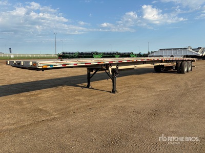 1998 Benson 53 ft T/A Flatbed Trailer