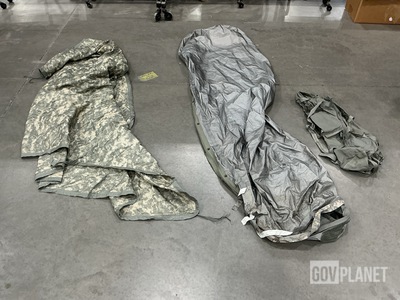 (37) Bivy Covers, (30) Poncho Liners, (14) Stuff Sacks & Assorted Items