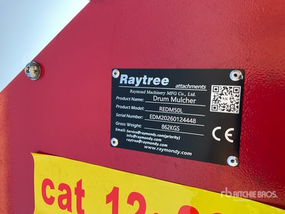 2026 Raytree REDM50L 50 in Excavator Mulcher Varios, accesorio para excavadora - Fits Cat 12 - 20 ton (Unused)