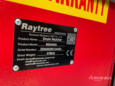 2026 Raytree REDM50S 50 in Excavator Mulcher Varios, accesorio para excavadora - Fits Cat 12 - 20 ton (Unused)