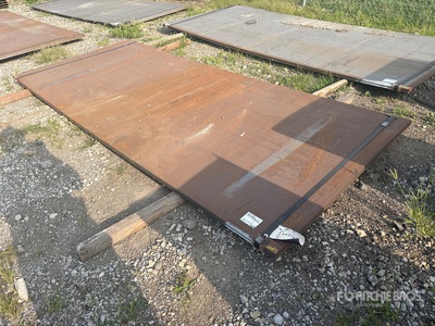 Quantity of (2) 2025 Kit Containers 5 ft x 12 ft x 3/4 in Thick Steel Plates