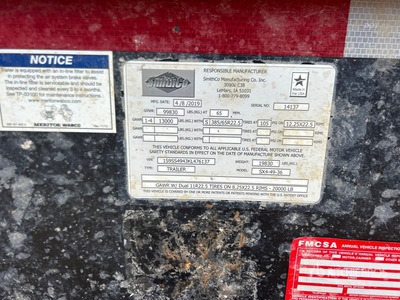 2019 Smithco Sx4-49-36 36 ft Quad/A Side Dump Trailer