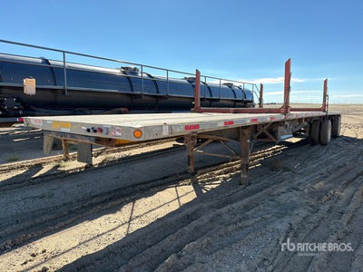 2013 Utility 48 ft T/A Spread Axle Flatbed Trailer