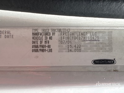 2007 Freightliner M2 106 2000 gal 4x2 Camion à eau