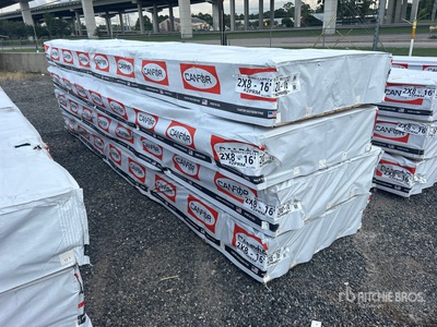 Quantity of (4) Pallets of 2x6x16 SYP #2 Prime Grade Kiln Dried-Heat Treated S4S تركيبات الإضاءة (Unused)