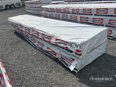 Quantity of (2) Pallets of 2x8x16 SYP #2 Prime Grade Kiln Dried-Heat Treated S4S Lumber (Unused)