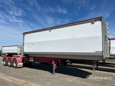 2017 Tefco Tri/A Turntable B-Double Lead Rollback End Dump Trailer