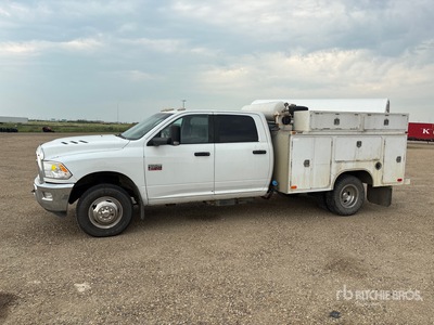 2011 Ram 3500HD 4x4 Crew Cab Utility Truck