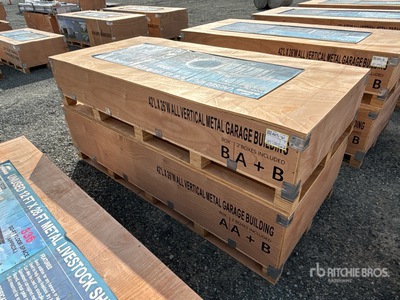 2026 AGR-MS2642 26 ft x 42 ft Metal Garage Edificio de almacenaje (Unused)