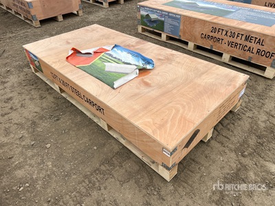 2026 Agriquip CP1220 12 ft x 20 ft x 9 ft Carport (Unused)