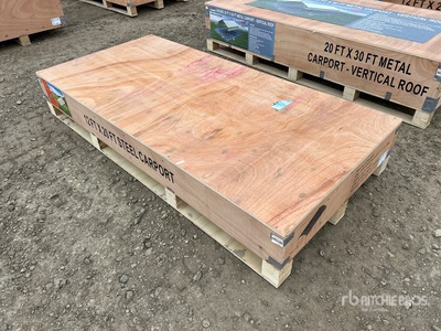 2026 Agriquip CP1220 12 ft x 20 ft x 9 ft Carport (Unused)