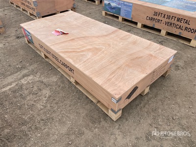 2026 Agriquip CP1220 12 ft x 20 ft x 9.2 ft Steel Carport (Unused)