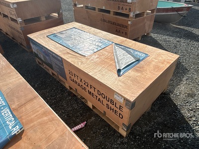 2026 AGR-MS2322 23 ft x 22 ft Double Garage Metal Edificio de almacenaje (Unused)