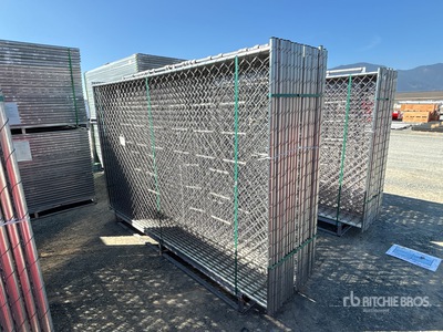 Quantity of (20) 2026 GLCF1006 10 ft x 6 ft Chain Link Temporary Clôture de site (Unused)