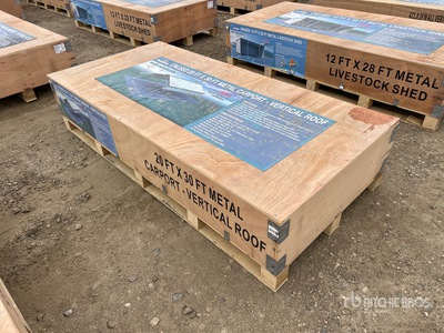 2026 AGR-MC2030 20 ft x 30 ft x 12 ft Steel Carport (Unused)