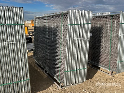 Quantity of (20) 2026 GLCF1006 10 ft x 6 ft Chain Link Temporary Site Fence (Unused)