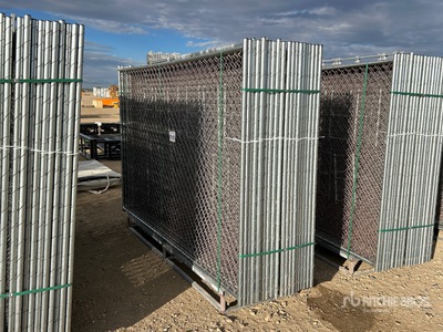 Quantity of (20) 2026 GLCF1006 10 ft x 6 ft Chain Link Temporary Site Fence (Unused)