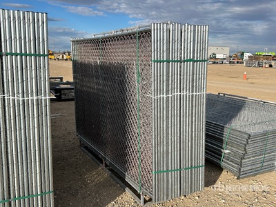Quantity of (20) 2026 GLCF1006 10 ft x 6 ft Chain Link Temporary Site Fence (Unused)