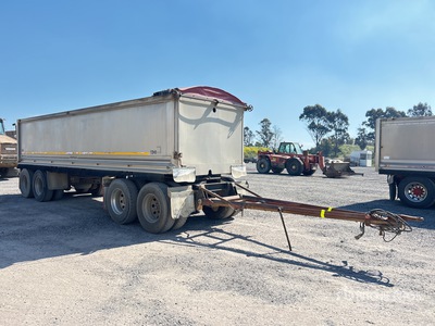 2010 Hercules 8.2 m Quad Dog Drawbar Remorque à benne basculante