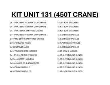 Quantity of Rigging - Fits 2023 Tadano AC 7.450-1