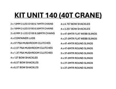 Quantity of Aparejo - Fits 2024 Liebherr LTM1040-2.1
