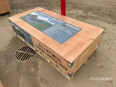 2026 AGR-MC2040 20 ft x 40 ft x 12 ft Steel Carport (Unused)
