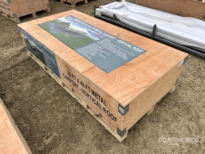 2026 AGR-MC2040 20 ft x 40 ft x 12 ft Steel Carport (Unused)