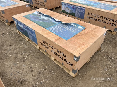 2026 AGR-MC2040 20 ft x 40 ft x 12 ft Steel Carport (Unused)