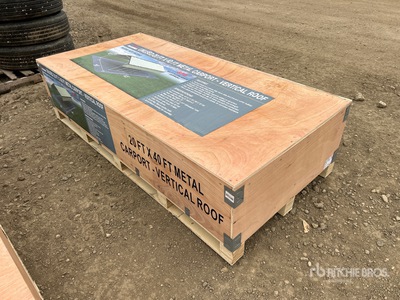 2026 AGR-MC2040 20 ft x 40 ft x 12 ft Steel Carport (Unused)