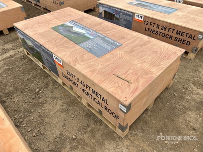 2026 AGR-MC2040 20 ft x 40 ft x 12 ft Steel Carport (Unused)