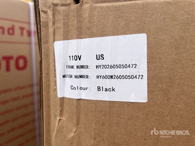 2026 IRMOTO-BLACK Electric Ciclomotor (Unused)