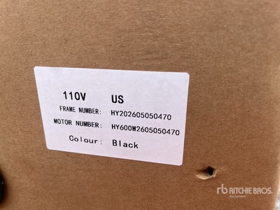 2026 IRMOTO-BLACK Electric Ciclomotor (Unused)