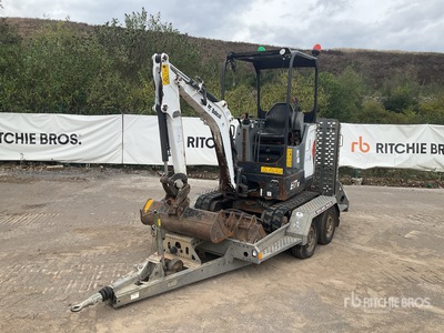 2023 Bobcat E17 C/W Brian James Plant Trailer, Breaker & 3 Buckets Mini Excavator