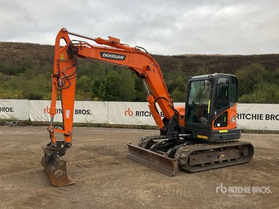 2022 Doosan DX85R-3 Tracked Excavator