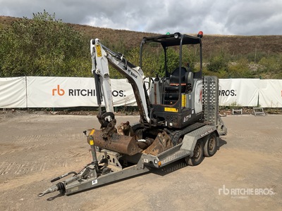 2023 Bobcat E17 C/W Brian James Plant Trailer, Breaker & 3 Buckets Mini Excavator