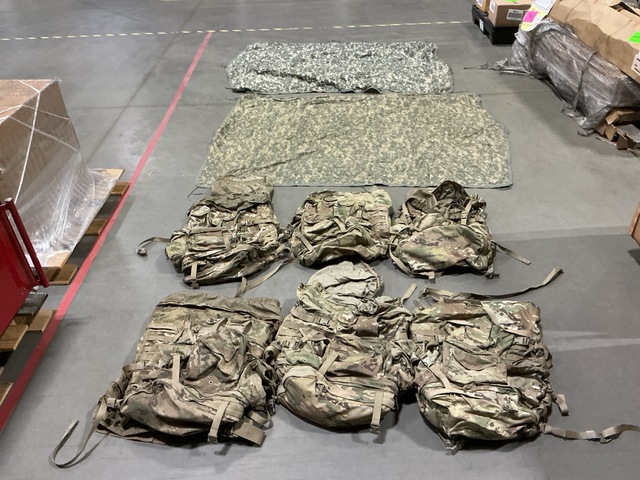 (22) Field Packs & (90) Wet Weather Poncho Liners