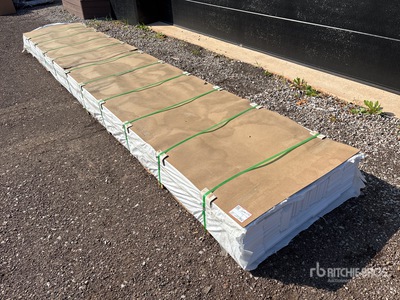 Quantity of (96) PVC Trim Board (Unused)