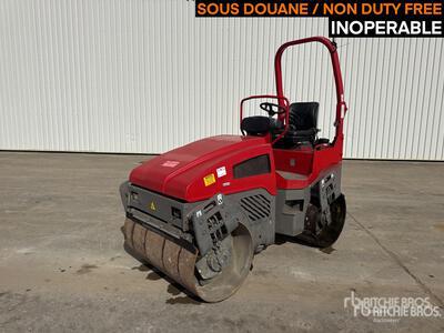 2012 Bomag BW120AD-4 Compacteur Vibrant Tandem Double Drum Roller (Inoperable)