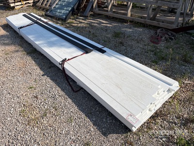 Quantity of Various Lengths of PVC Trim (Unused)