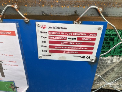 2026 SDLBBS800 Basketball Hoop (Unused)