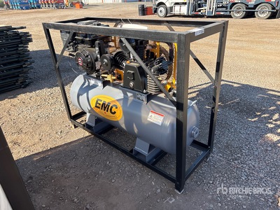 2026 EMC GAC60 24.4 cfm Skid-Mounted 60 gal ضاغط هوائي (Unused)