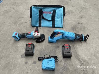 2026 Welgtek Fixtec FCAG115X1-4 Outils Sur Batterie (Non Utilise) Cordless Power Tools Kit (Unused)