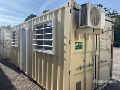 2024 20 ft x 8 ft 20 ft x 8 ft Skid-Mounted Storage Container Mobile Office 現場事務所 (Unused)