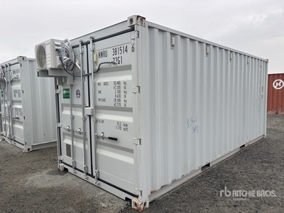 2025 20 ft x 8 ft Skid-Mounted Storage Container Mobile Office (Unused)
