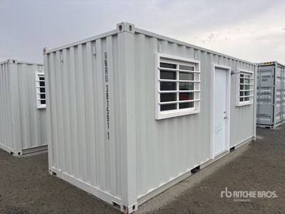 2026 20 ft x 8 ft Skid-Mounted Storage Container Mobile Office (Unused)