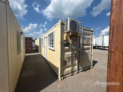 2026 20 ft x 8 ft Skid-Mounted Storage Container Mobile Office (Unused)